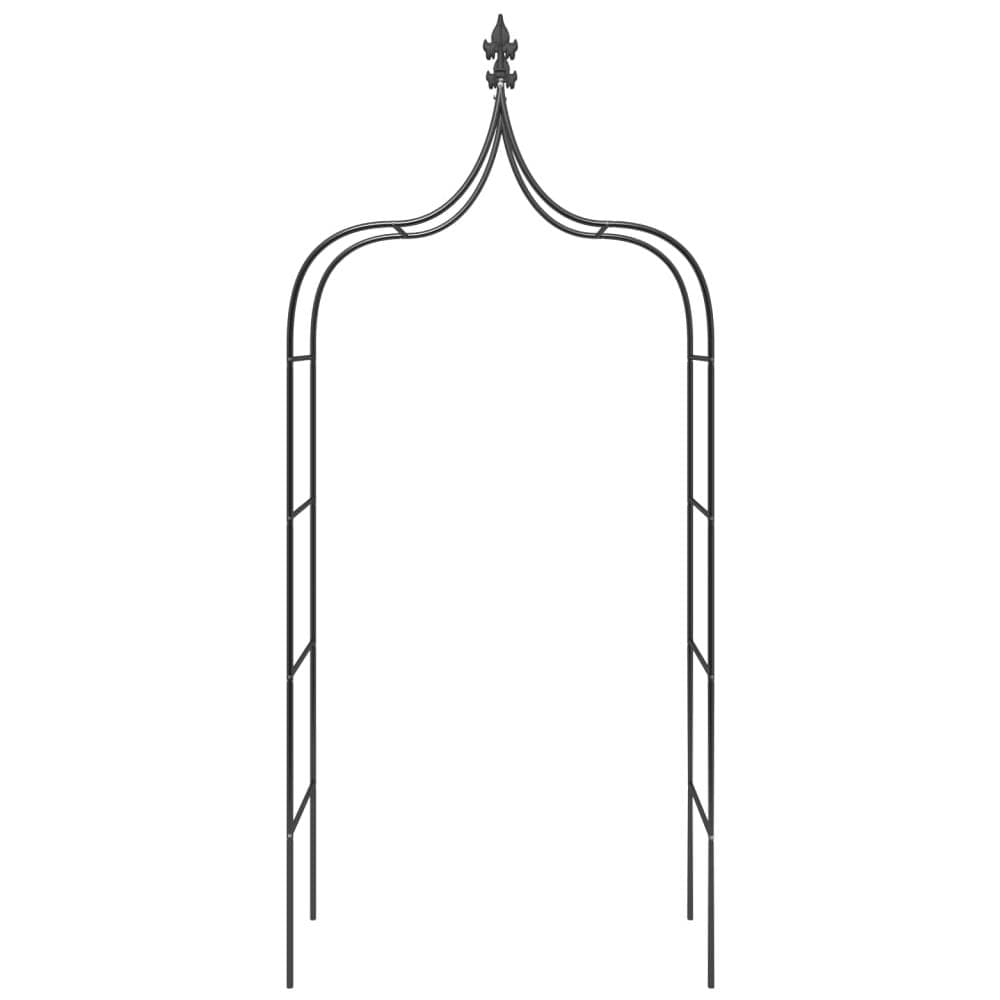 Archi Da Giardino 2 Pz Neri 120x38x260 Cm Acciaio - Foto 2