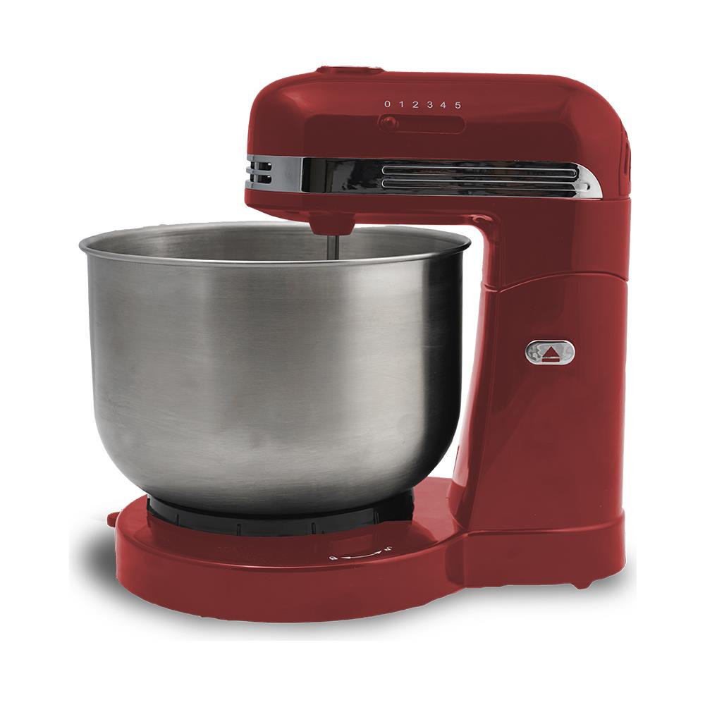 Mixer Frullatore Ed Impastatrice 5 Velocità 3,5L 350W Accessori Colore Rosso - Foto 3