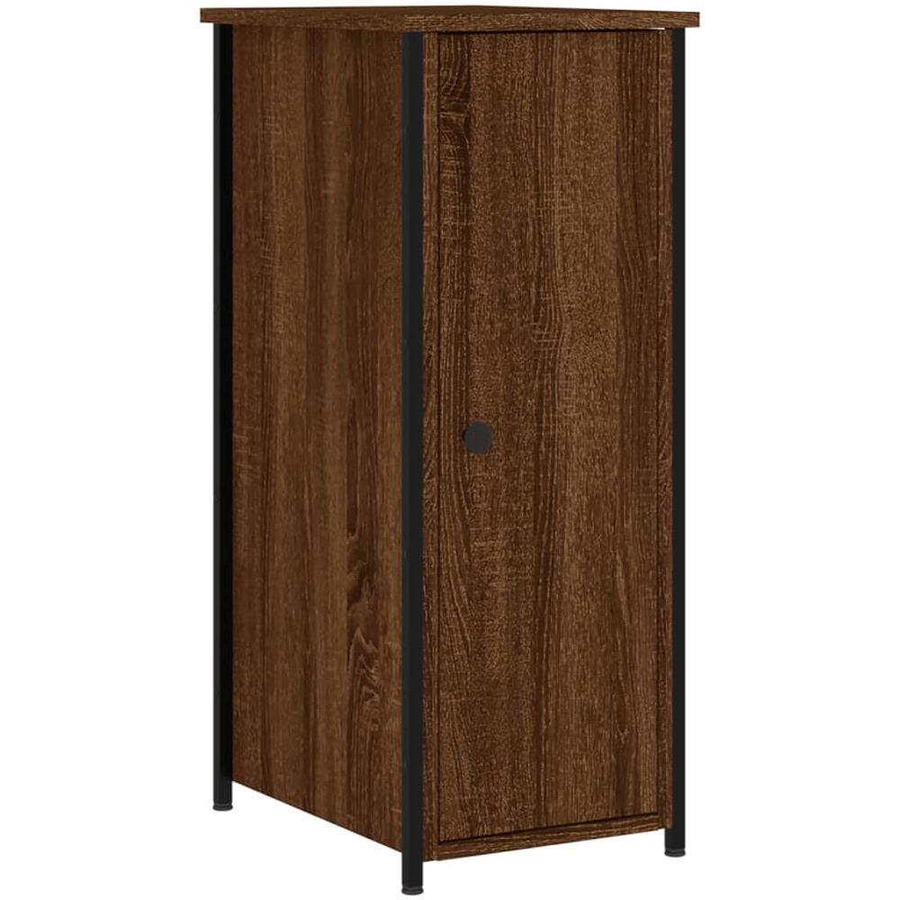 Comodino Rovere Marrone 32x42x80 Cm In Legno Multistrato - Foto 2