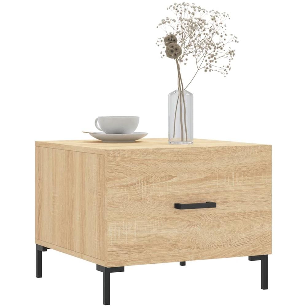 Tavolini Salotto 2pz Rovere Sonoma 50x50x40cm Legno Multistrato - Foto 3
