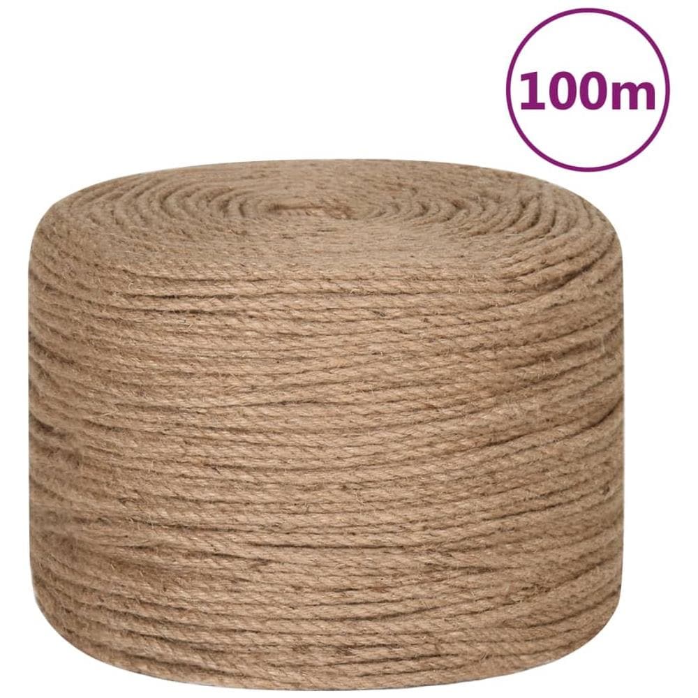 Corda In Juta Lunga 100 M Spessa 6 Mm - Foto 2