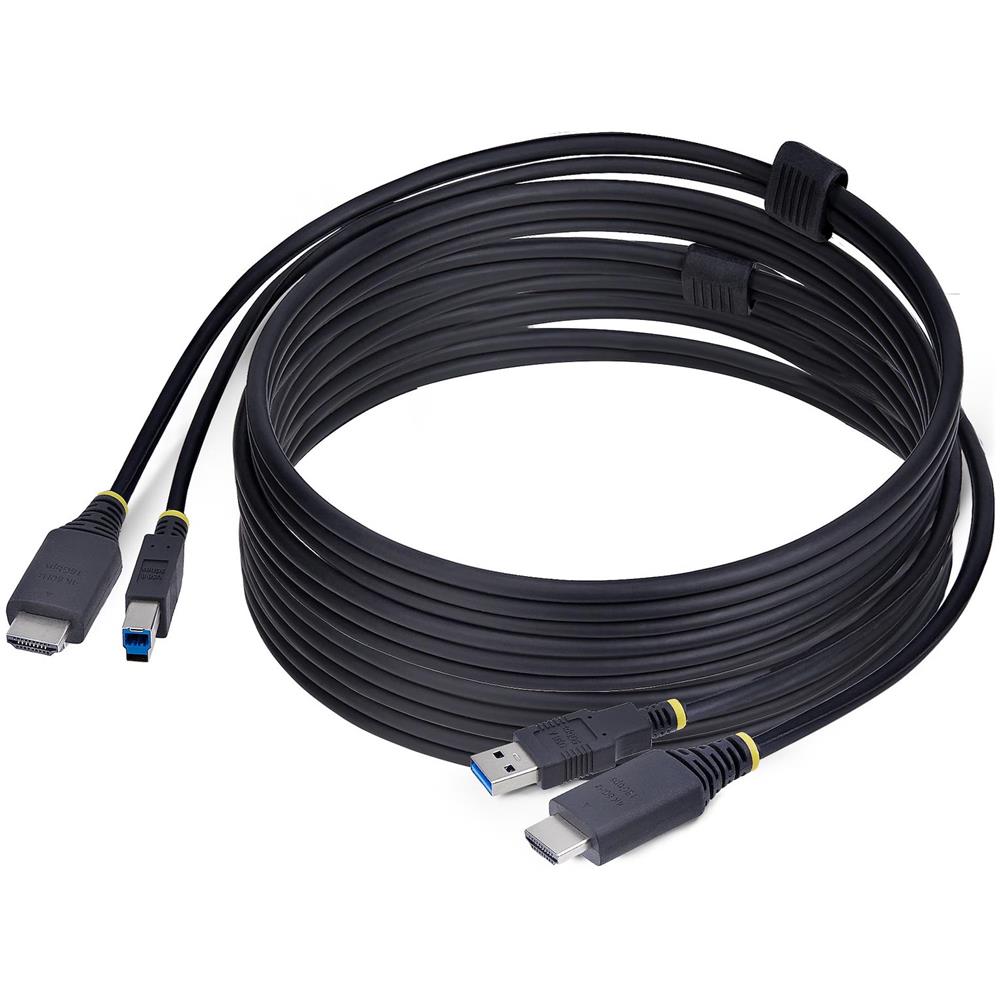 Cavo KVM HDMI e USB 5Gbps da 3m, Cavo Combinato HDMI 2.0 4K 60Hz e USB-A 3.0 per Switch KVM - Foto 1