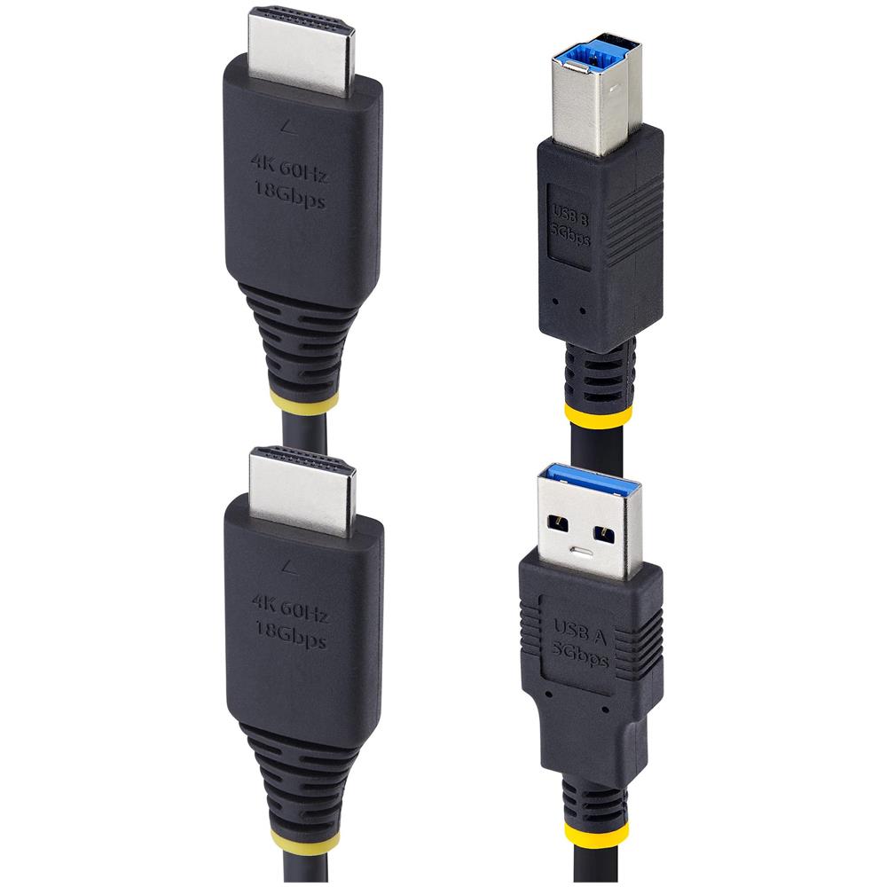 Cavo KVM HDMI e USB 5Gbps da 3m, Cavo Combinato HDMI 2.0 4K 60Hz e USB-A 3.0 per Switch KVM - Foto 2