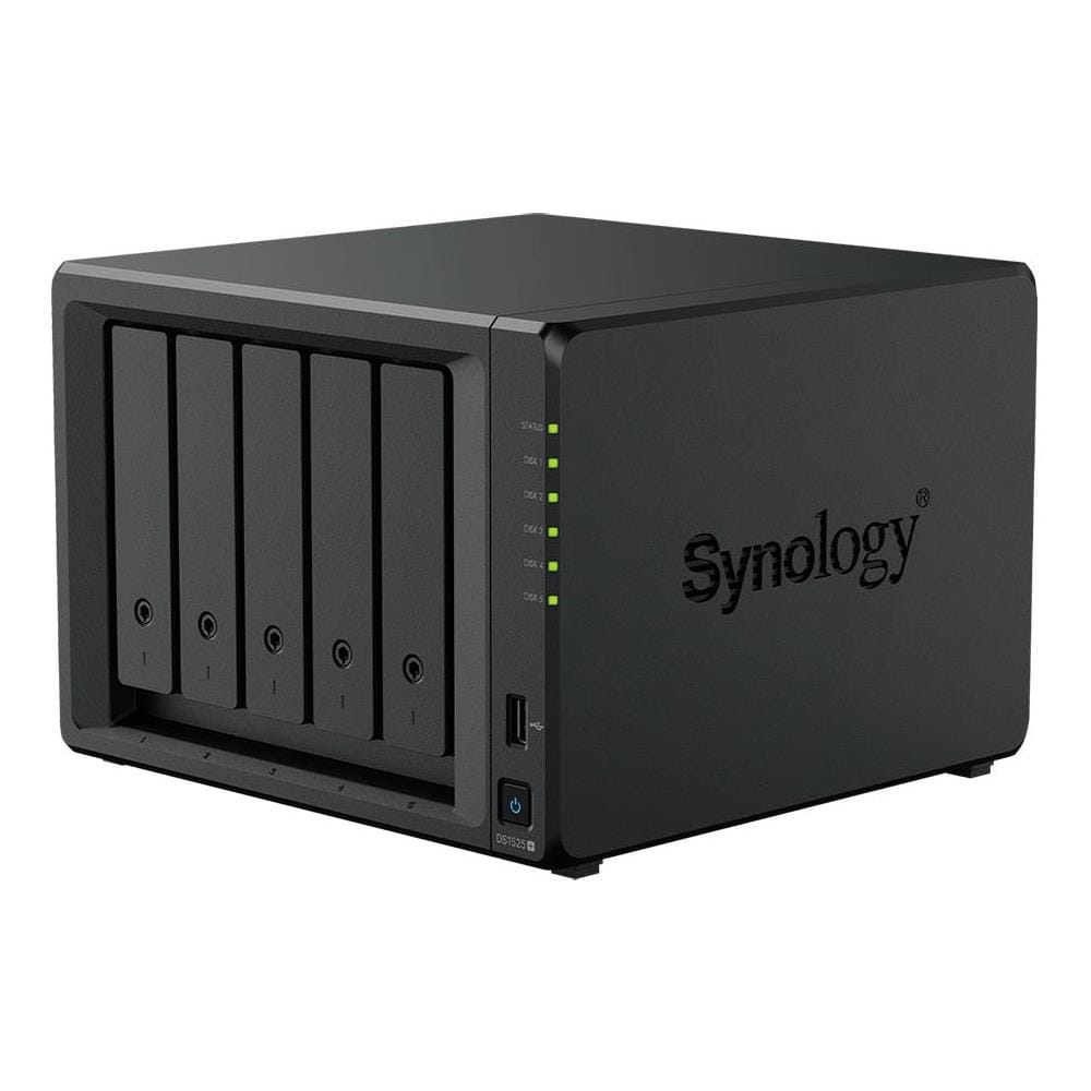 DiskStation DS1525neo+ NAS Desktop AMD Ryzen V1500B 4 GB DDR4 0 TB DSM Nero - Foto 2