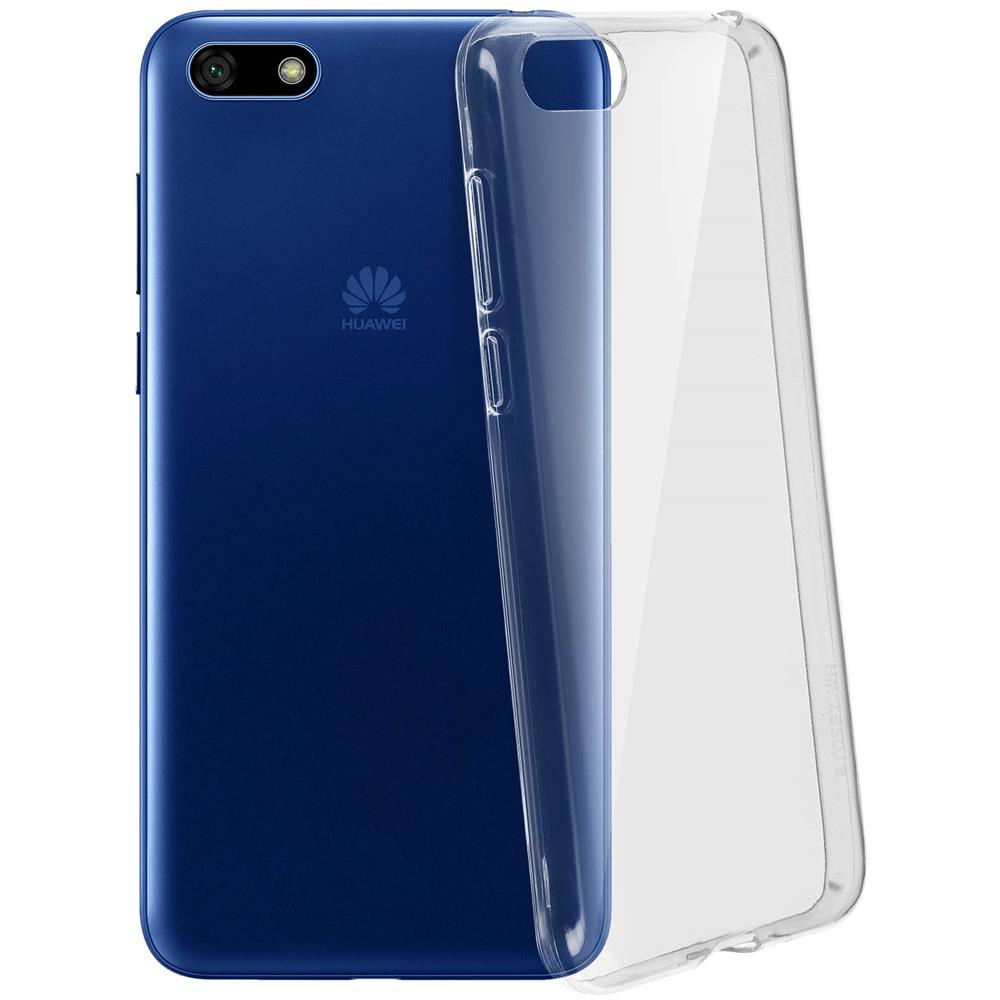 Cover Huawei Y5 2018 Cover Silicone Gel Retro Antitraccia - Trasparente - Foto 2