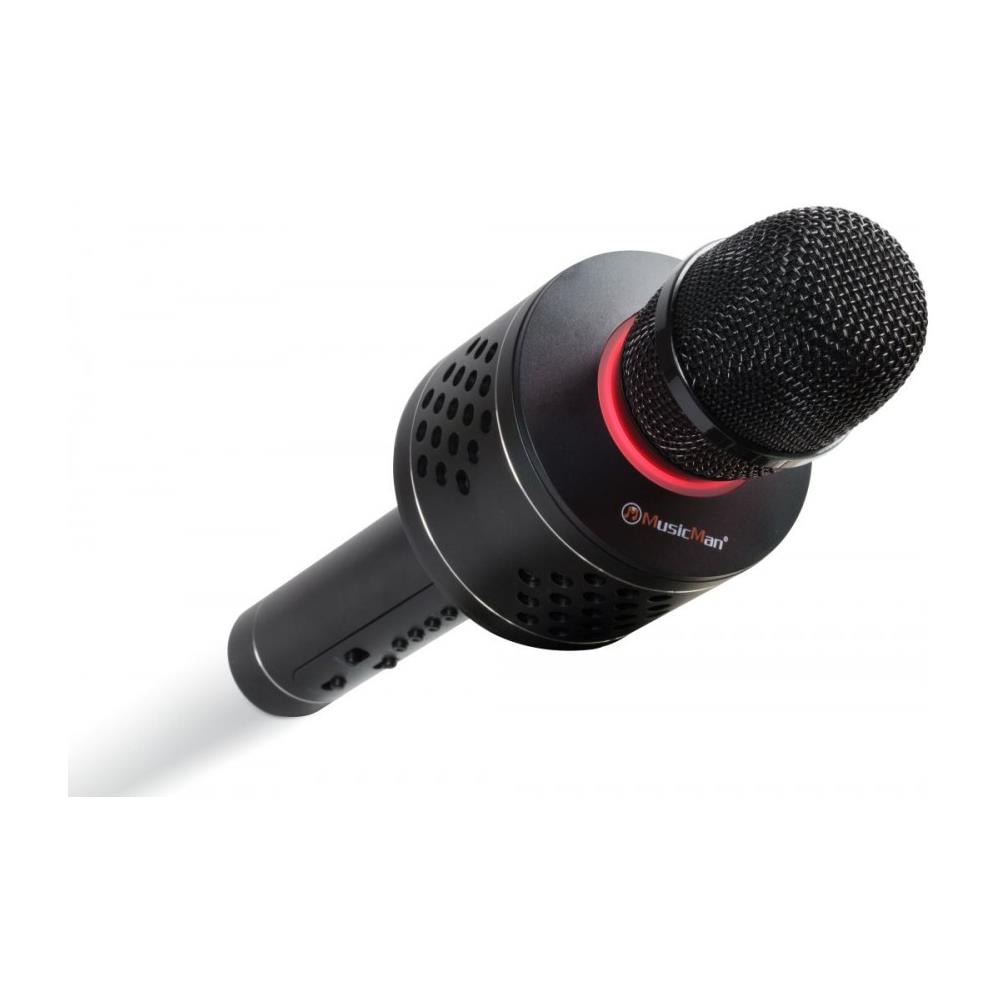 MusicMan Pro BT-X35 Microfono Karaoke Bluetooth con TWS per Cantare in Duetto - Nero - Foto 2
