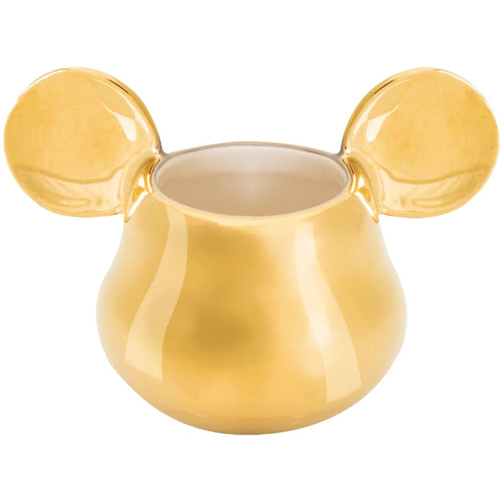 Topolino - Deluxe Portauovo 3d In Ceramica Dorata 11x7x7 Cm In Confezione Regalo - Foto 1