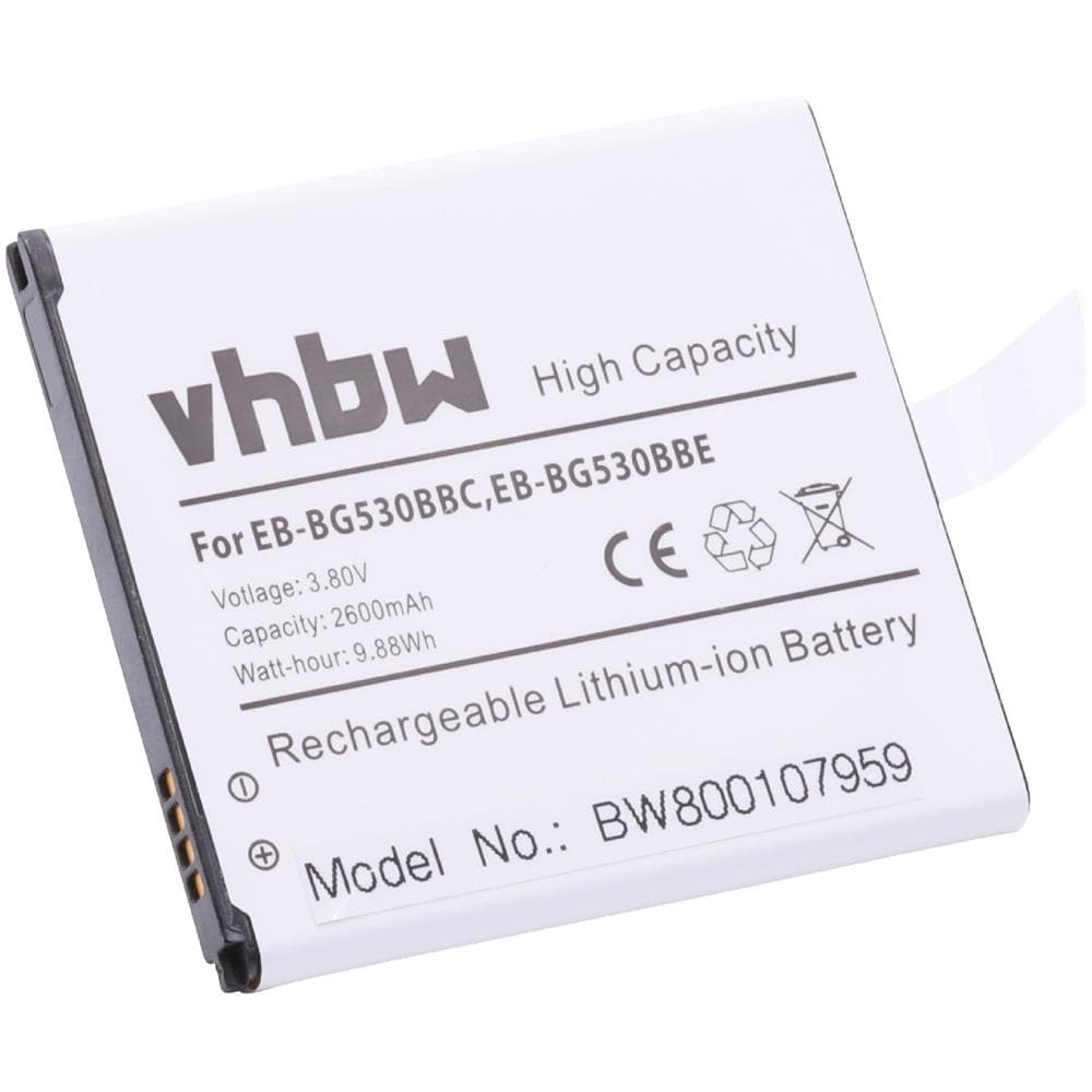 Batteria Per Samsung Galaxy Amp Prime 3 2018, Galaxy Express Prime 3, Galaxy Express Prime 2 Sostituisce Eb-bg530bbe (2600mah, 3.8v, Li-ion) - Foto 1