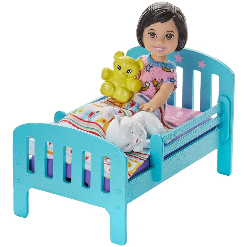Barbie- Skipper Babysitter Playset Nanna Lettino E Accessori, Giocattolo Per Bambini 3+ Anni, Ghv88 - Foto 6