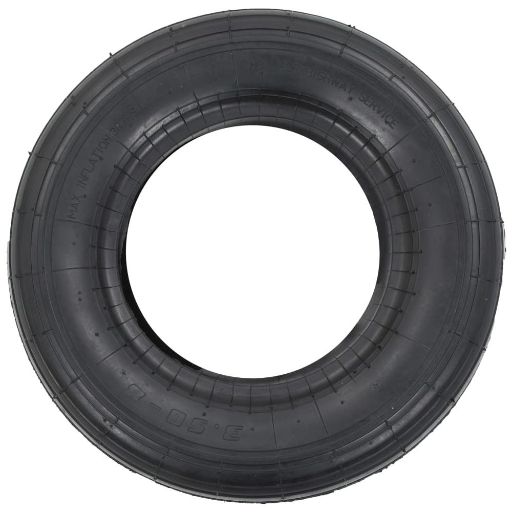 Ruota Per Carriola 3,50-8 4pr Gomma - Foto 2