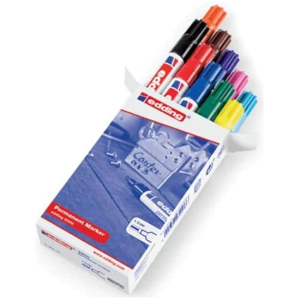 Pennarello Indelebile 10 pz Multicolore 3300 - Foto 1