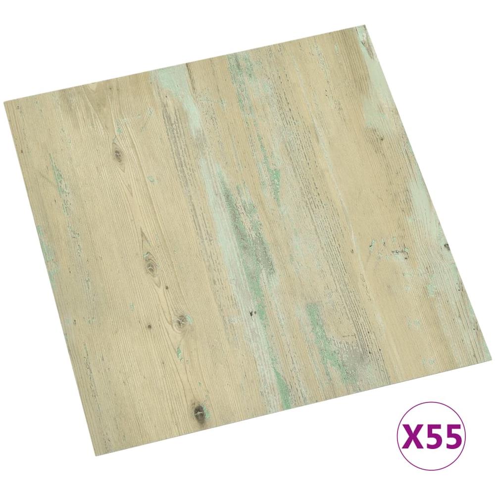 Listoni Pavimenti Autoadesivi 55 pz PVC 5,11 m² Marrone Chiaro - Foto 1