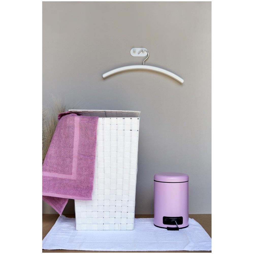 Cesto Portabiancheria Decorativo Adria 48l, Contenitore Da Bagno Chiudibile Con Maniglie - Foto 2