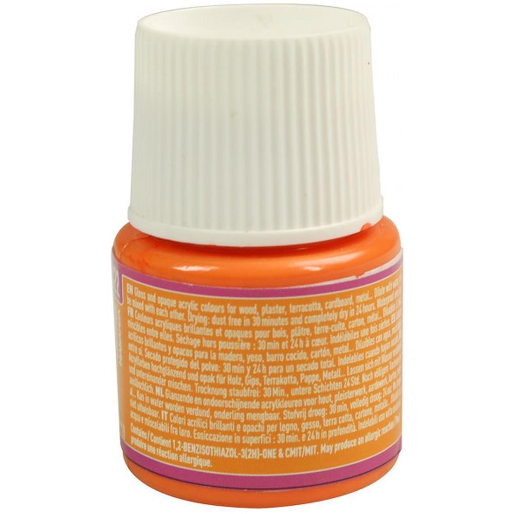 Pittura Acrilica Opaca Brillante - Arancione - 45 Ml - Foto 1