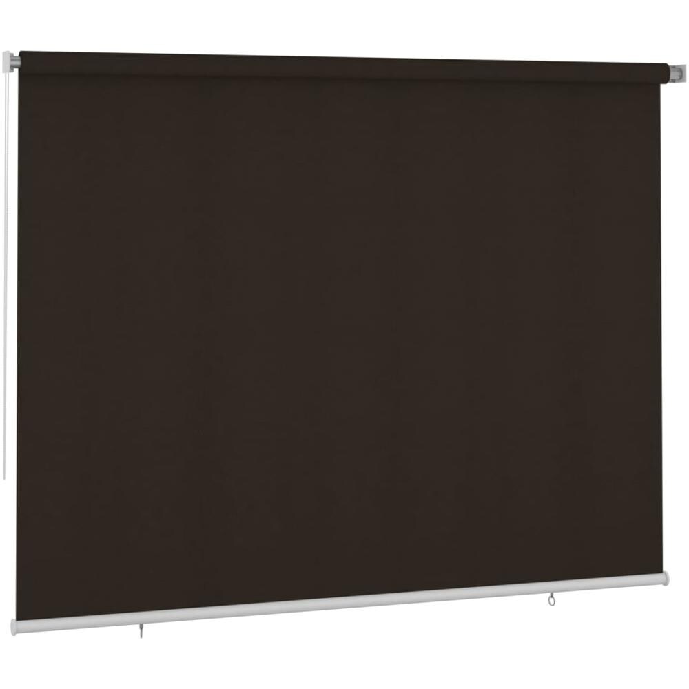 Tenda A Rullo Per Esterni 300x230 Cm Marrone Hdpe - Foto 2