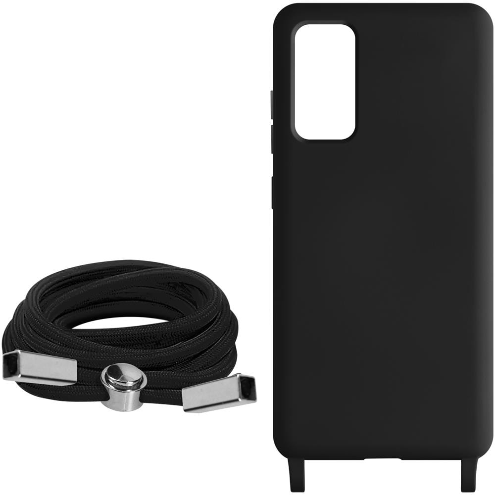 Cover Semirigida Per Samsung Galaxy S20 Fe Cordino Nylon Intrecciato 80 Cm Nera - Foto 2