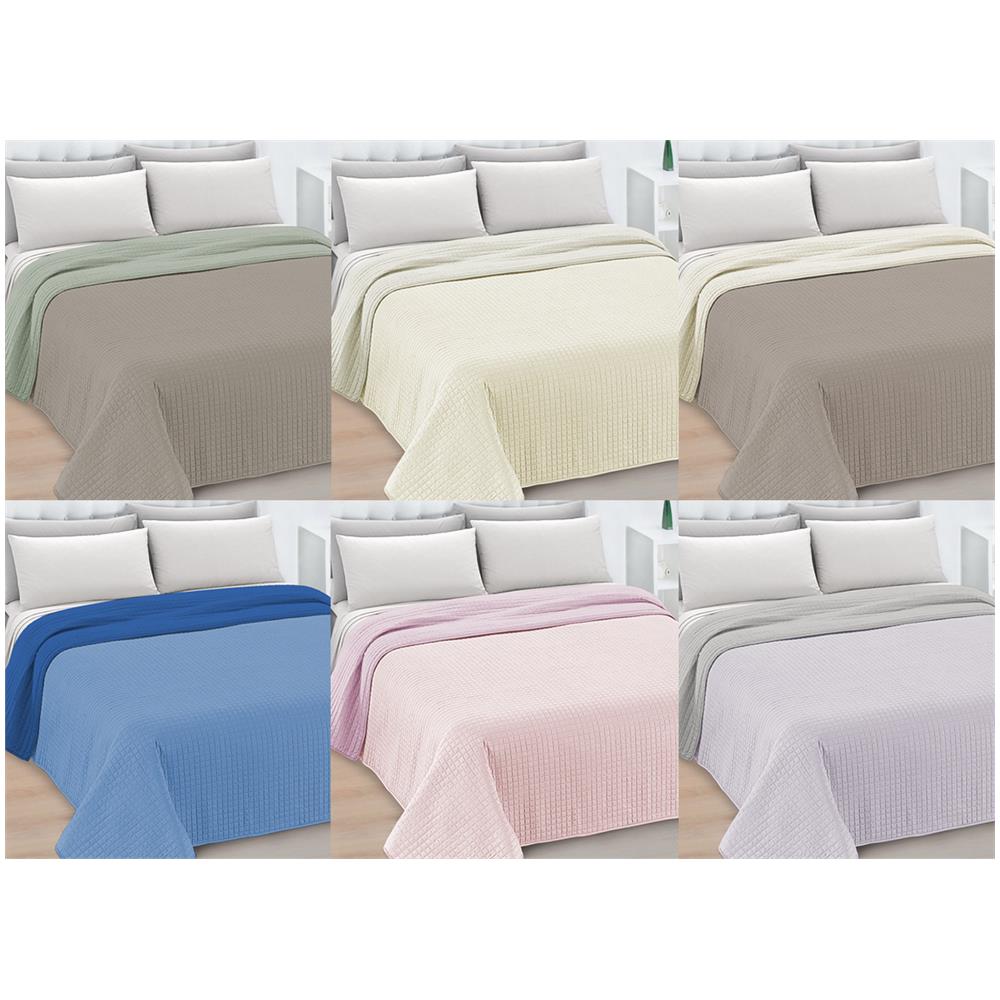 Quilt Trapuntino Piumino Estivo Double Face 100gr Mq Microfibra Zefiro Matrimoniale Grigio-grigio - Foto 2