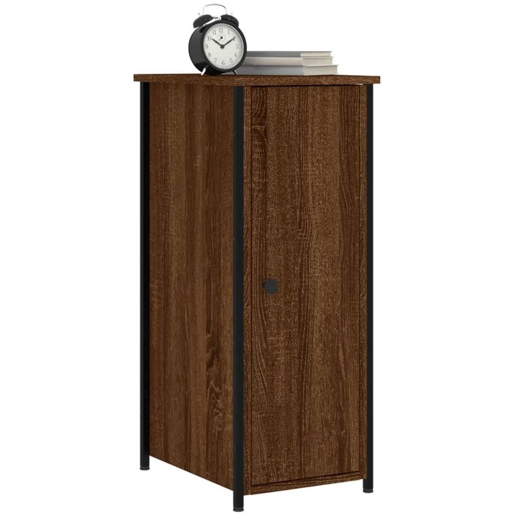 Comodini Rovere Marrone 2 Pz 32x42x80 Cm In Legno Multistrato - Foto 3