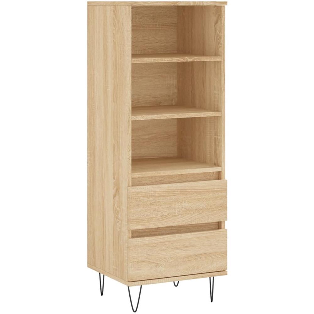 Credenza Rovere Sonoma 40x36x110 Cm In Legno Multistrato - Foto 2