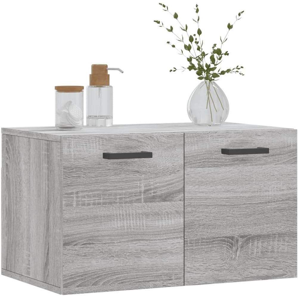 Mobile A Parete Grigio Sonoma 60x36,5x35cm In Legno Multistrato - Foto 3