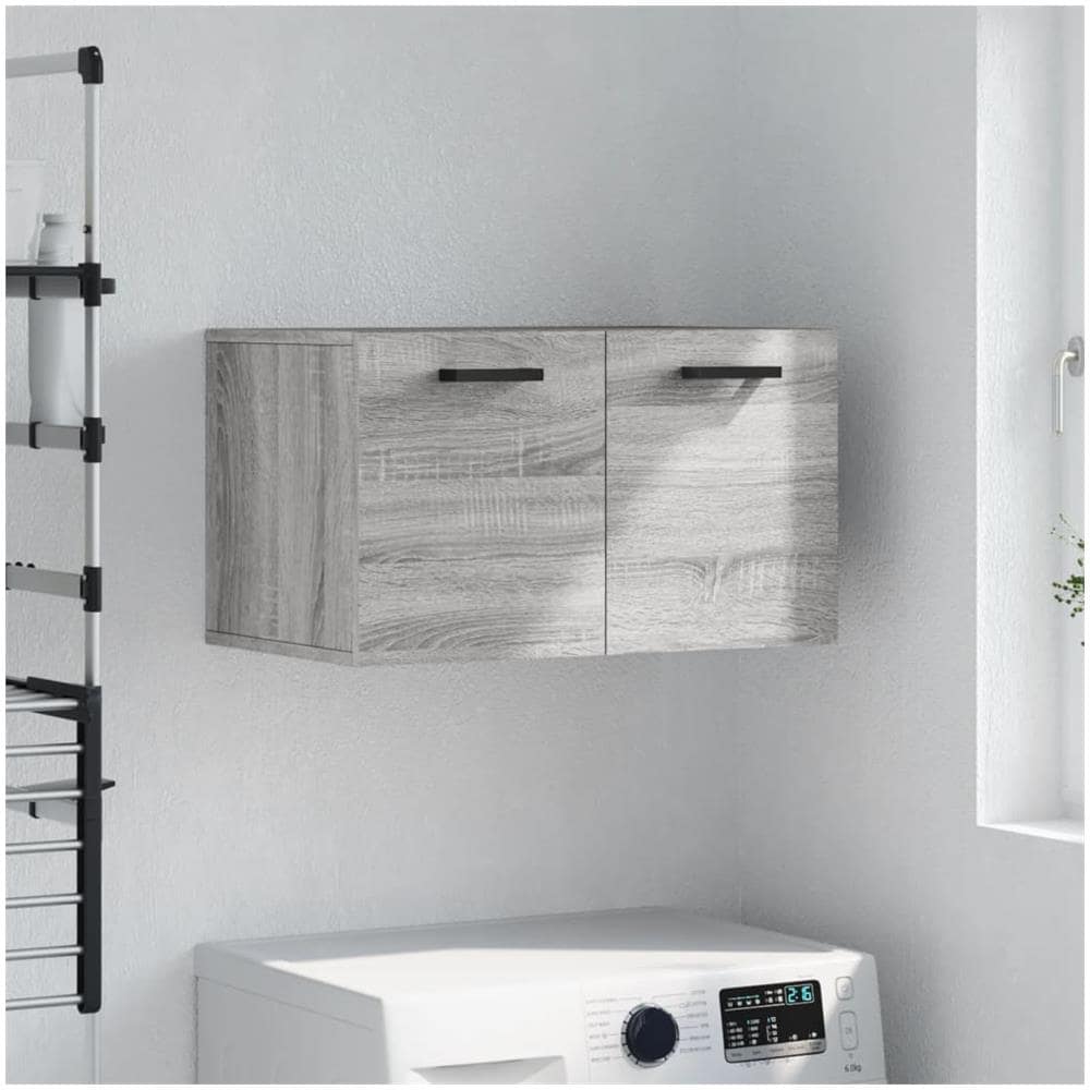 Mobile A Parete Grigio Sonoma 60x36,5x35cm In Legno Multistrato - Foto 1