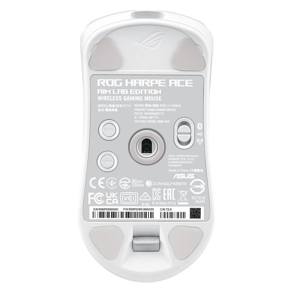 ROG Harpe Ace Aim Lab Edition mouse Ambidestro RF Wireless + Bluetooth + USB Type-C Opto-meccanico 36000 DPI - Foto 2