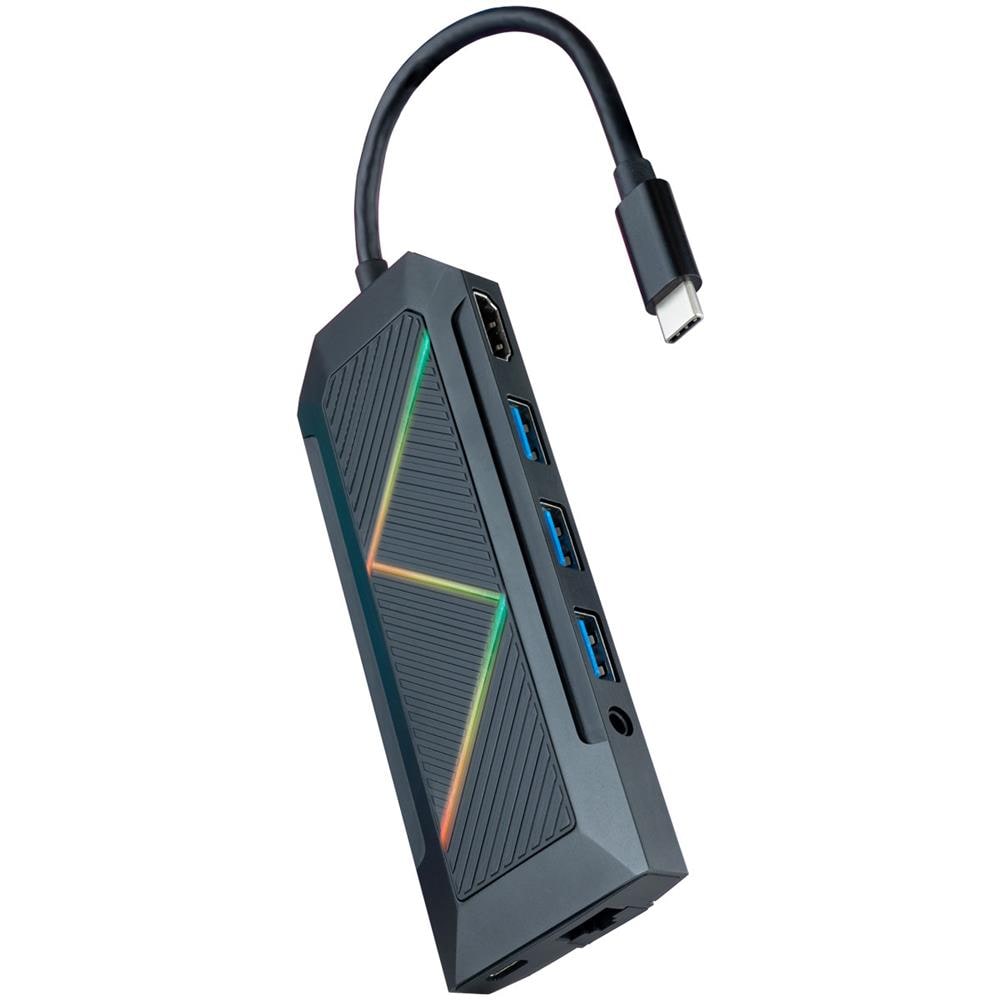 10.16.0901 replicatore di porte e docking station per laptop Cablato USB 3.2 Gen 1 (3.1 Gen 1) Type-C Nero - Foto 1