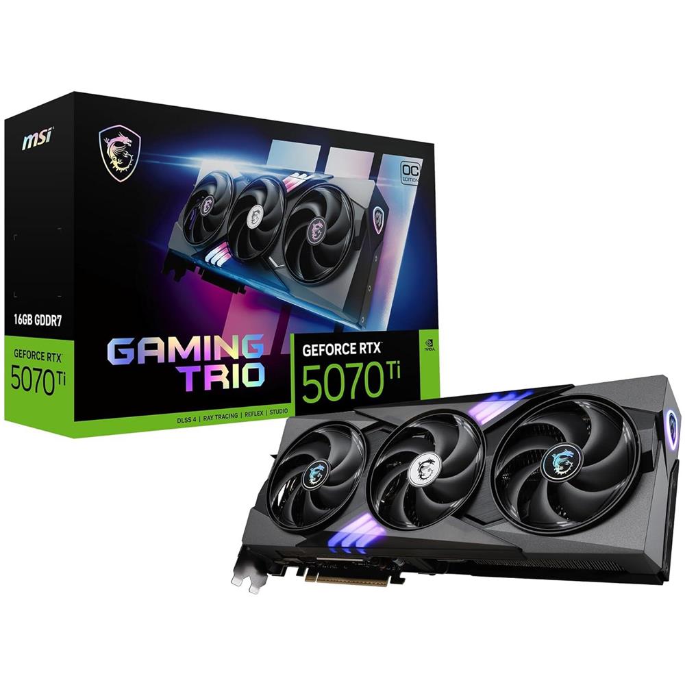GeForce RTX 5070 Ti 16G GAMING TRIO OC PLUS 16GB GDDR7 PCI Express 5.0 - Foto 1
