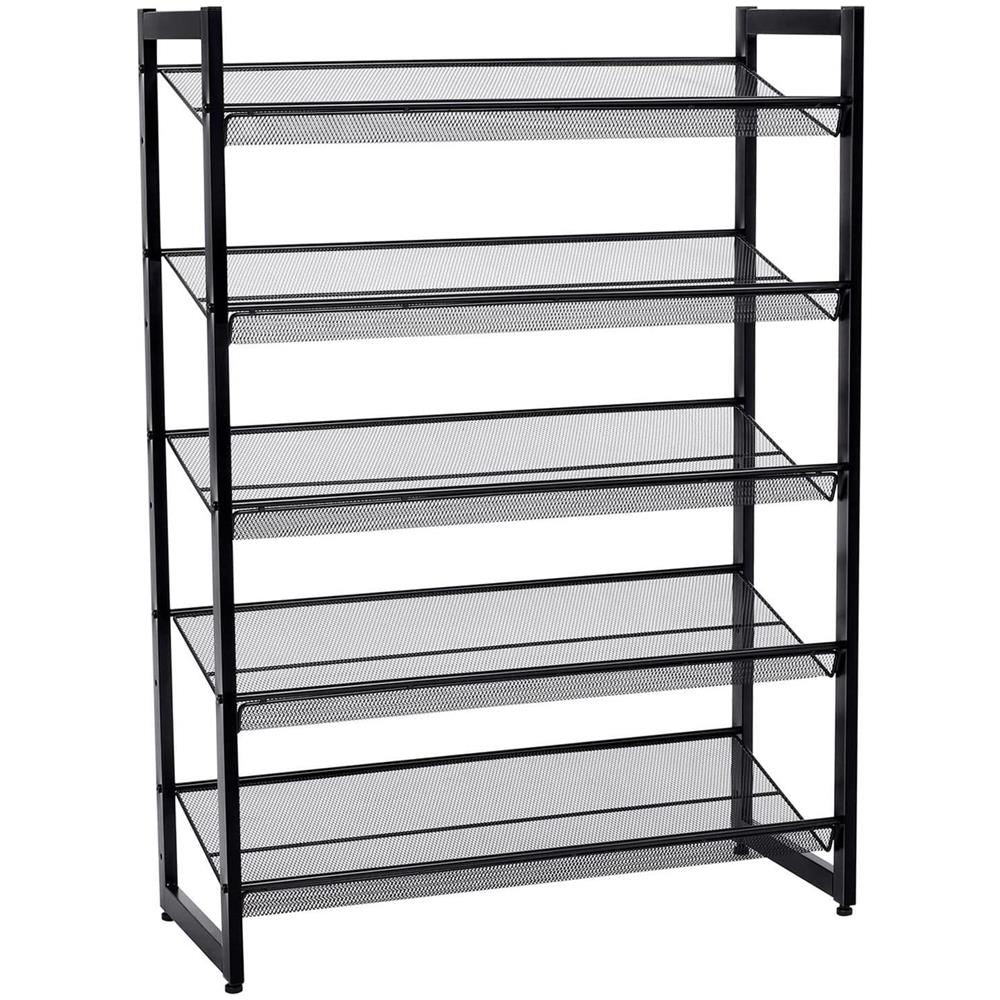 Scarpiera industriale VALORA con 5 ripiani, nero LMR005B - Foto 7