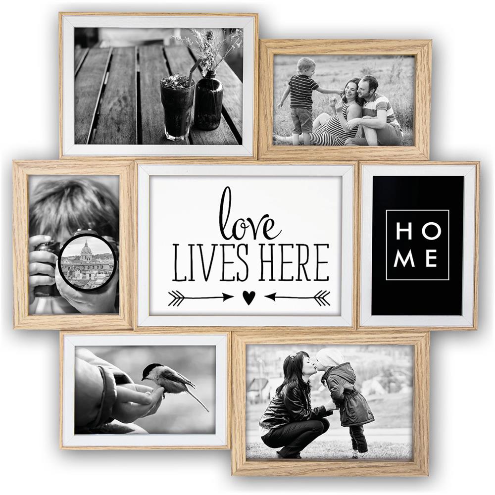 "ZEP ""Watson Cornice portafoto, Legno, Marrone, 47.5 x 3.7 x 48 cm" - Foto 1