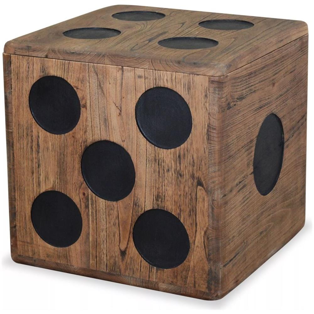 Scatola In Legno Mindi 40x40x40 Cm Design A Forma Di Dado - Foto 1
