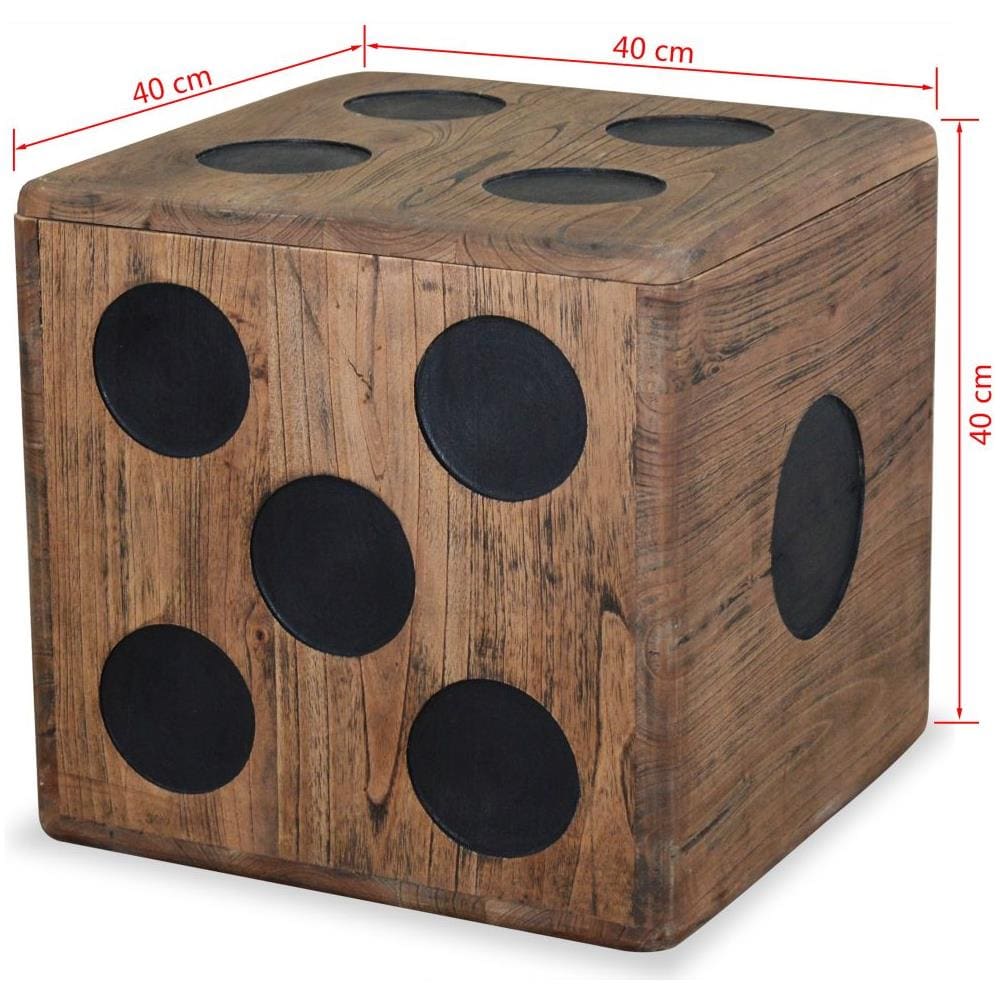 Scatola In Legno Mindi 40x40x40 Cm Design A Forma Di Dado - Foto 5