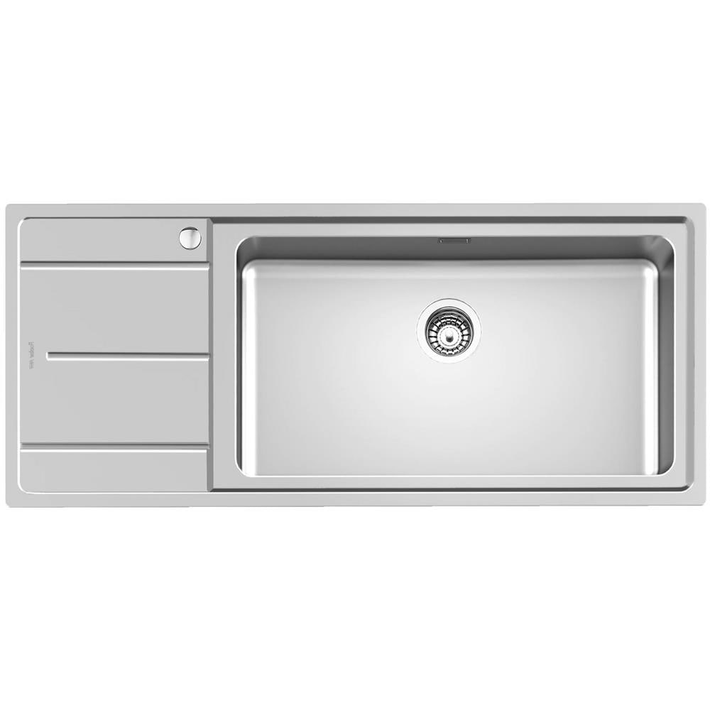 Lavello Incasso Acciaio Inox 1 Vasche Dimensioni 116 x 50 cm Colore Acciaio Inox - Foto 1