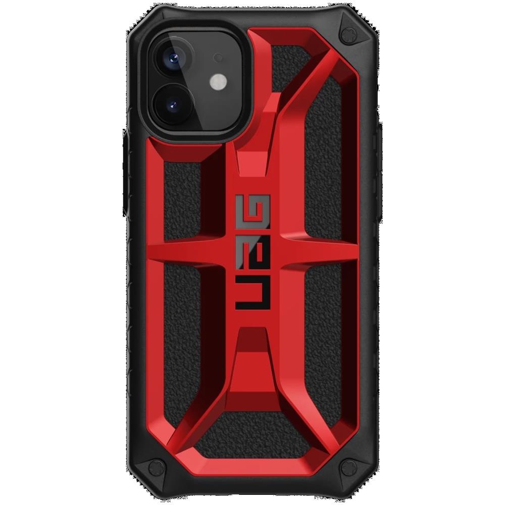 Monarch custodia per cellulare 13,7 cm (5.4"") Cover Nero, Rosso per iPhone 12 Pro Max 5G - Foto 1