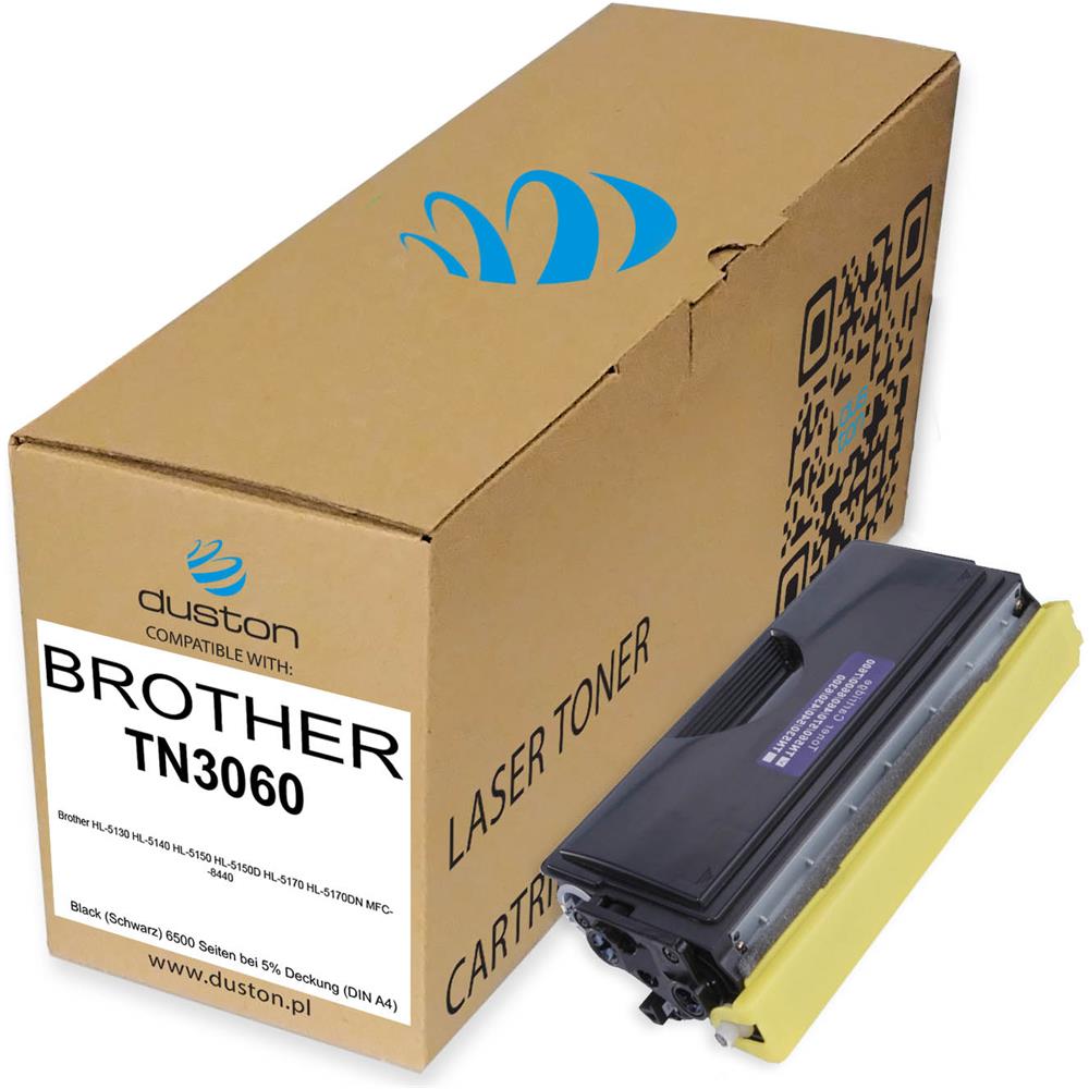 DUSTON 5x Tn3060, Tn3060 Toner Negro Compatible Con Brother Hl5130 Hl5140 Hl5150 Hl5150d