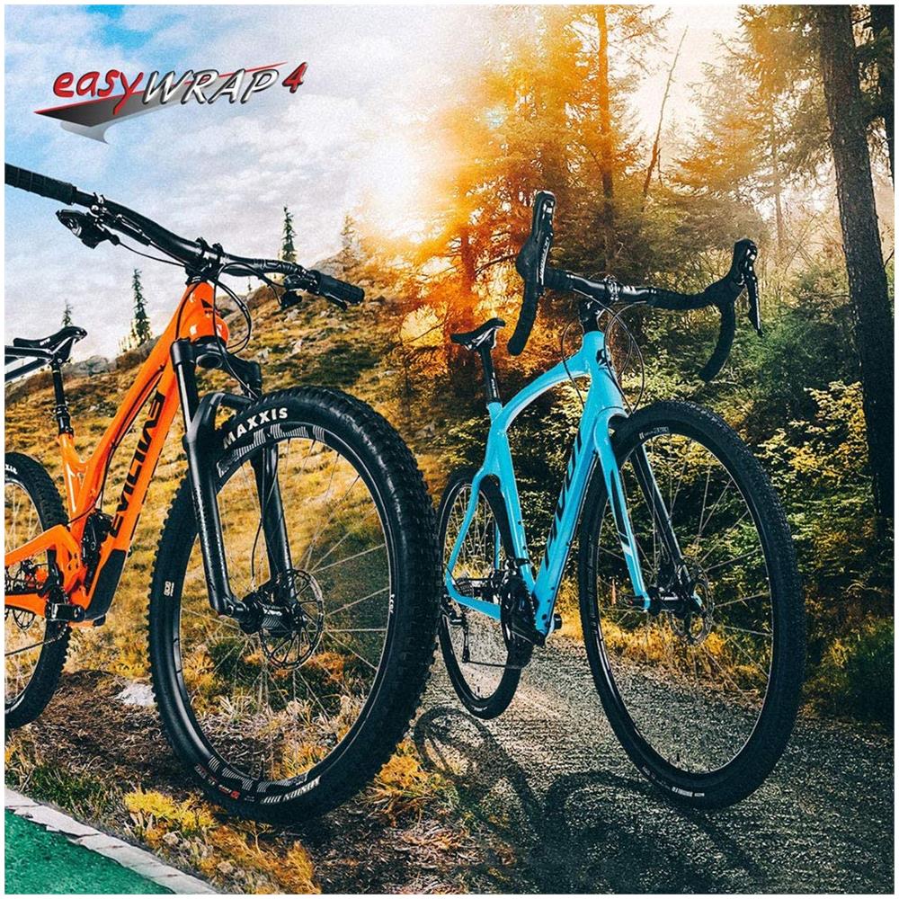 Kit Adesivo Di Protezione Per Telaio Bicicletta, 9 X 23 Cm, Carbonio - Foto 2