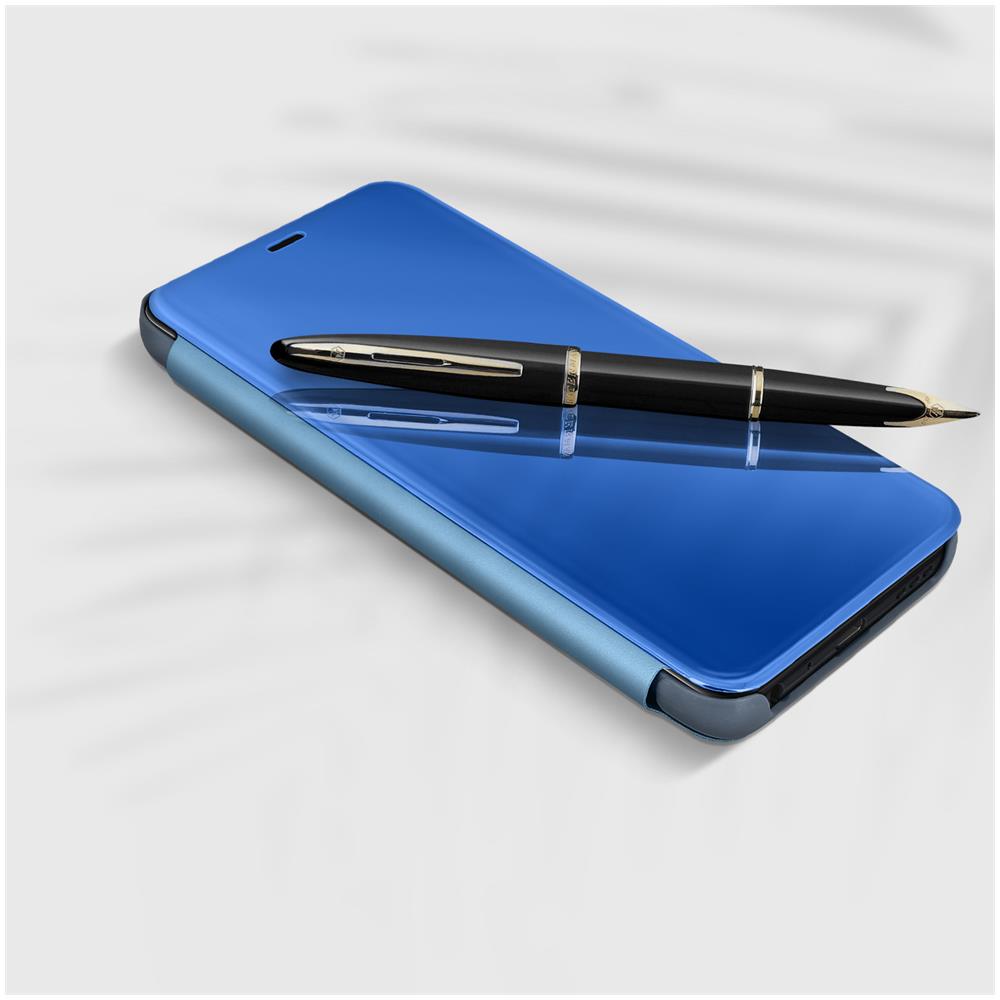 Custodia A Flip Oppo Find X3 Lite, Funzione Specchio E Supporto Blu - Foto 5