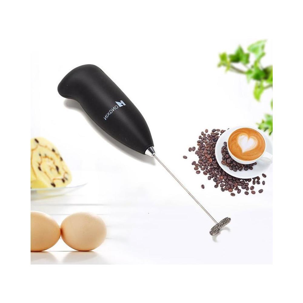 zhiwenCZW Montalatte Elettrico Macchina per Schiuma Portatile Mini frullatore Cappuccinatore per caffè Ricaricabile USB con 2 fruste in Acciaio per Cappuccino Latte Cioccolata Calda 