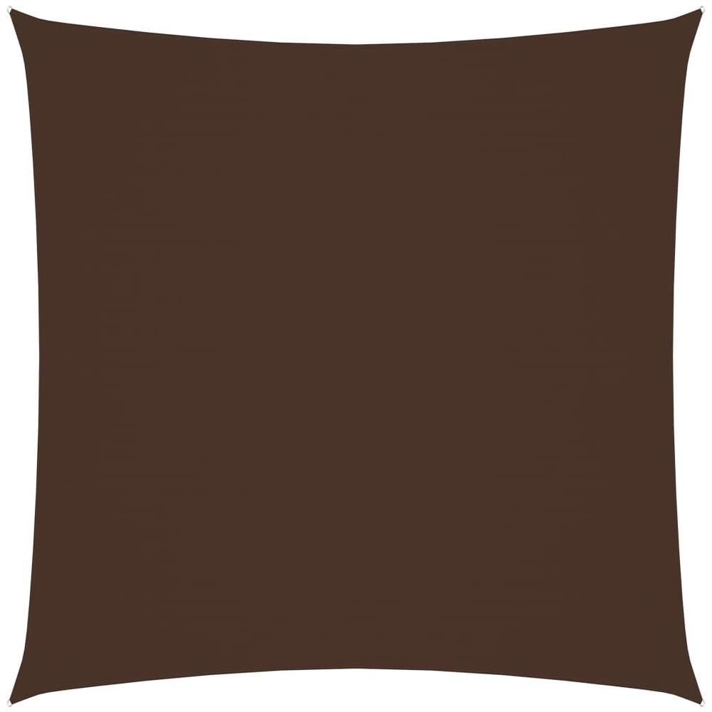 Vela Parasole in Tela Oxford Quadrata 5x5 m Marrone - Foto 1