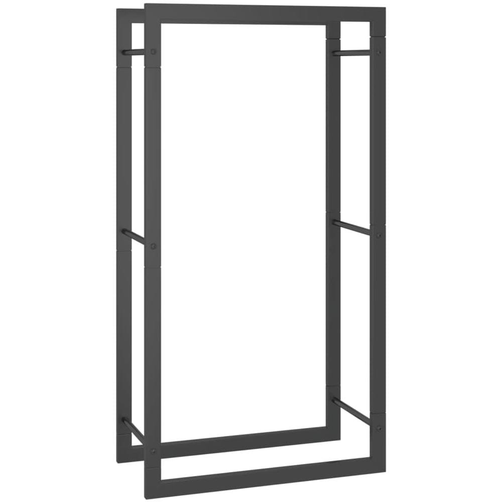 Portalegna Nero Opaco 50x28x94 cm Acciaio - Foto 1