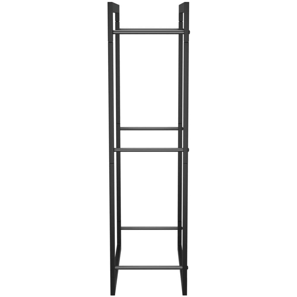 Portalegna Nero Opaco 50x28x94 cm Acciaio - Foto 6