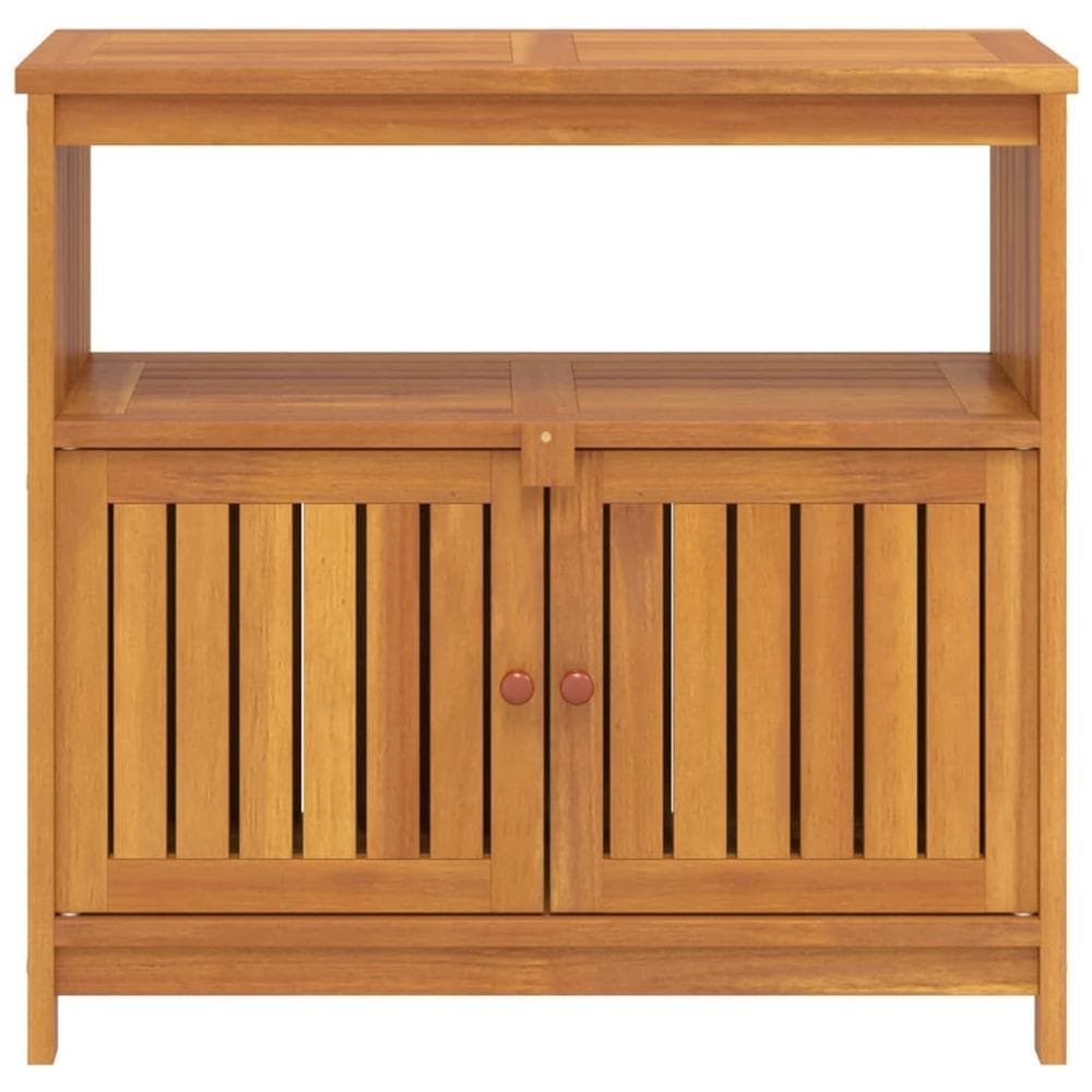 Tavolo Consolle Da Giardino 80x35x75 Cm Legno Massello Acacia - Foto 3