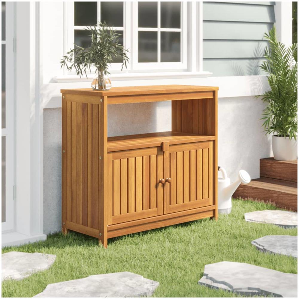 Tavolo Consolle Da Giardino 80x35x75 Cm Legno Massello Acacia - Foto 1