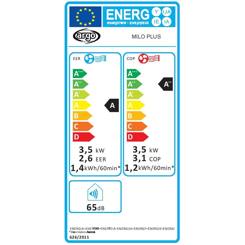 Milo Plus Condizionatore Portatile con Pompa di Calore 13000 Btu / h Classe A / A++ - Foto 2