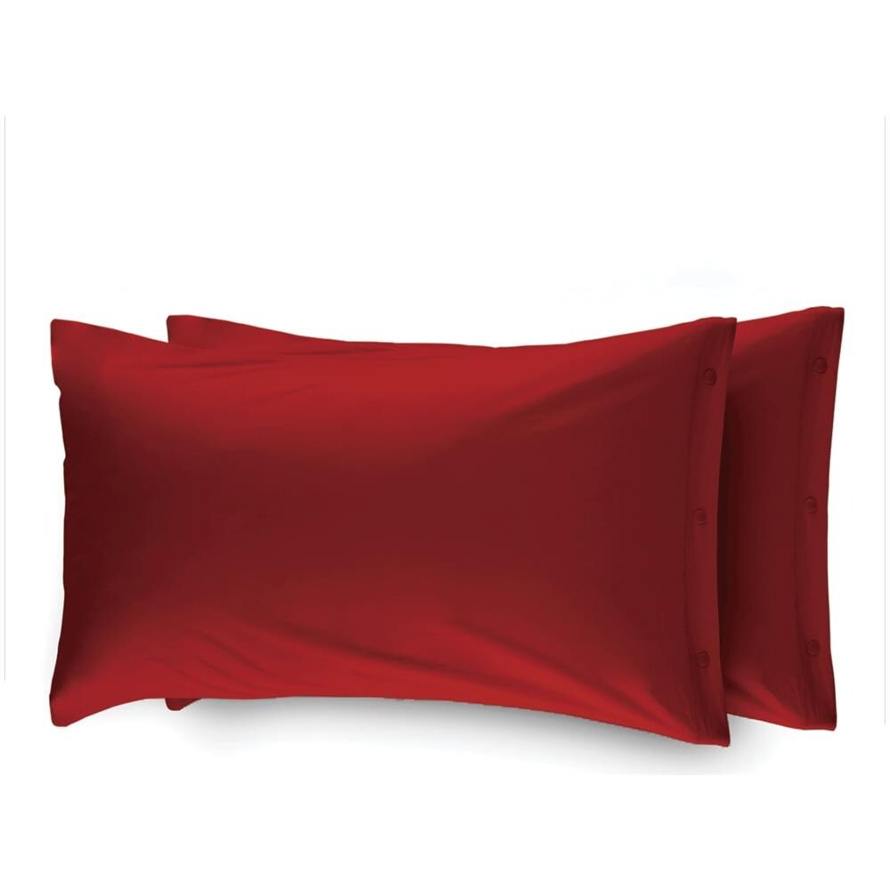 Completo Lenzuola Made In Italy In Puro Cotone Tinta Unita Varie Colorazioni Francese Rosso - Foto 5