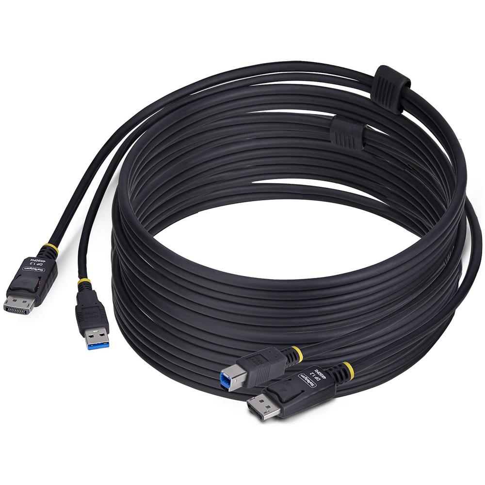 Cavo KVM DisplayPort e USB 5Gbps da 3m, Cavo Combinato DP 1.2 4K 60Hz e USB-A 3.0 per Switch KVM - Foto 1