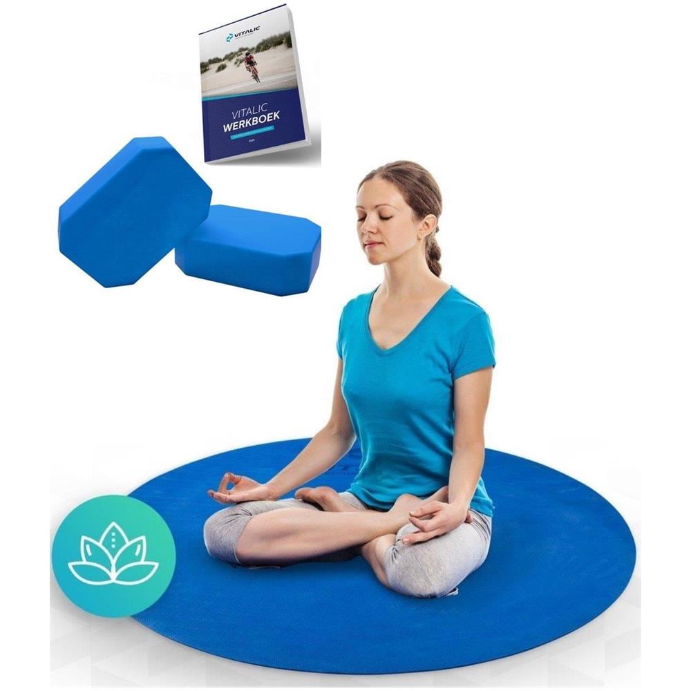 Tappetino Yoga Rotondo Antiscivolo (6mm) - Tappetino per Sport e Fitness - Foto 1