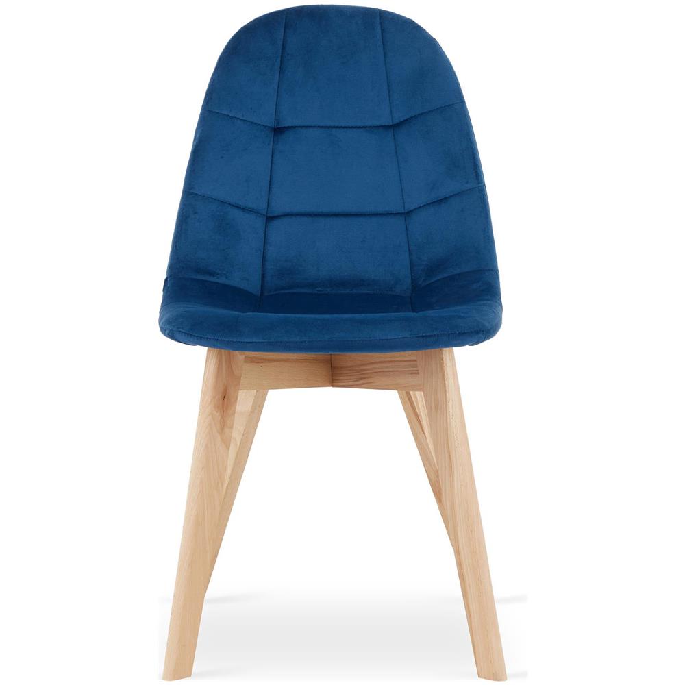 NUUC CHAIR Comoda seduta in velluto blu navy per soggiorno - Foto 2