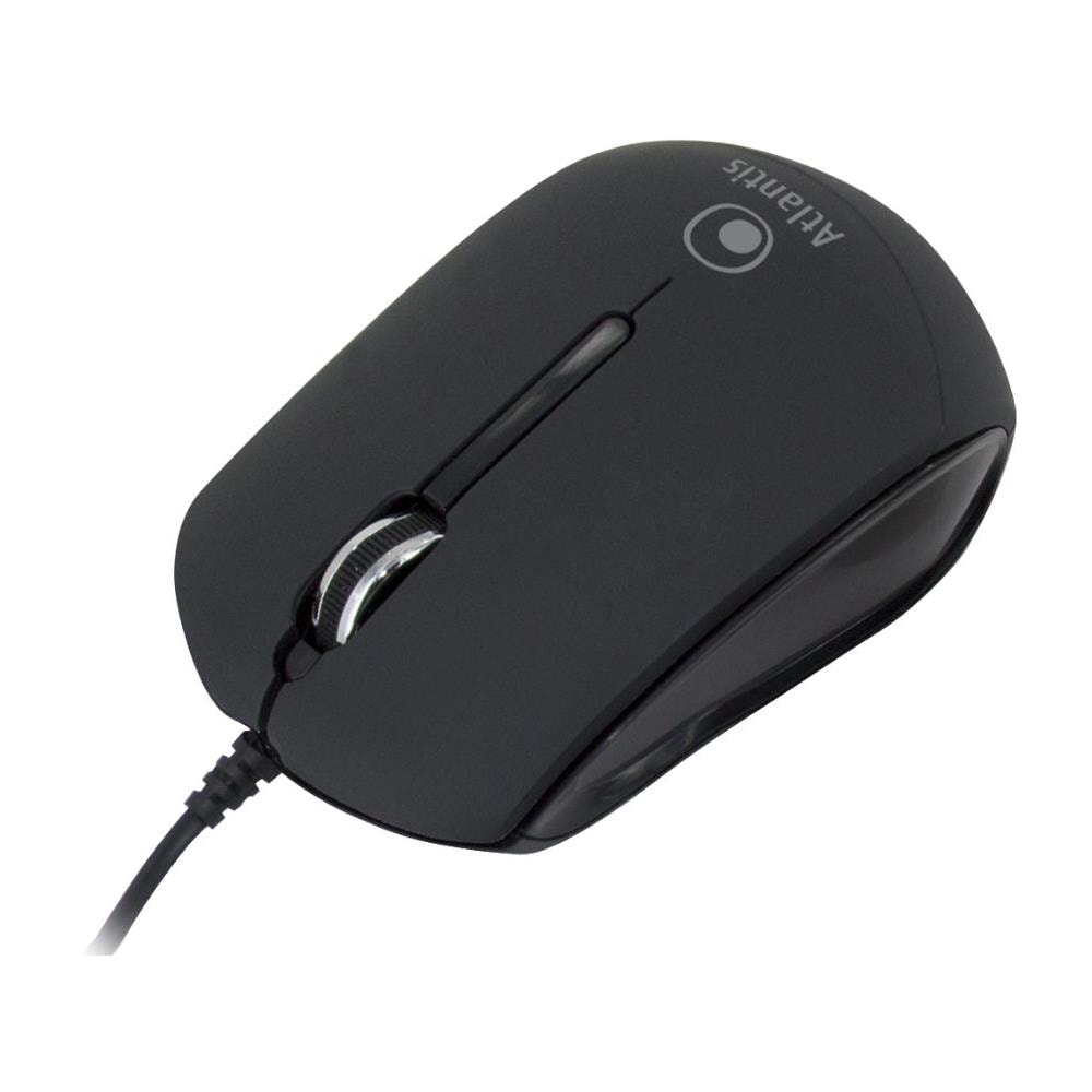 Mouse X Nb Usb Atlantis P009-km23-bk Ottico 3tasti+scroll Mini Size Nero Ean 8026974017242 -garanzia 2 Anni- - Foto 2