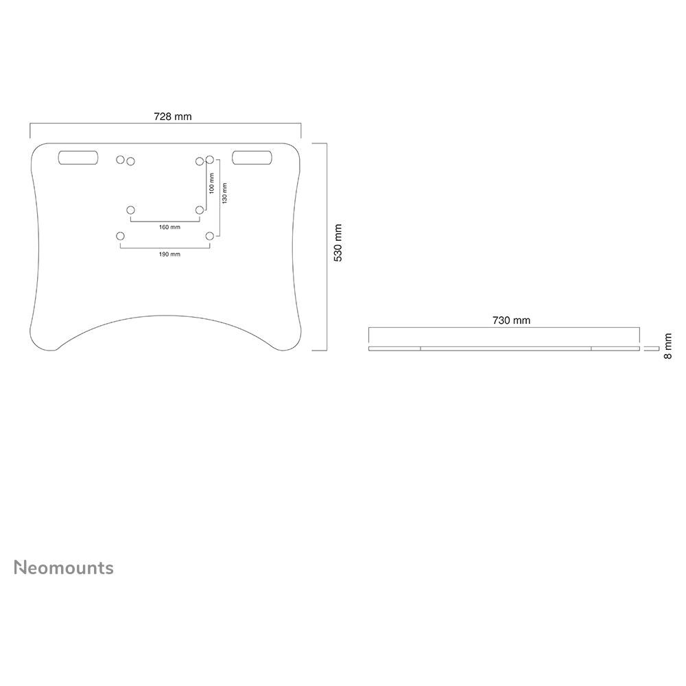 PLASMA-M2500FPLATE Piantana da Pavimento Colore Argento - Foto 3